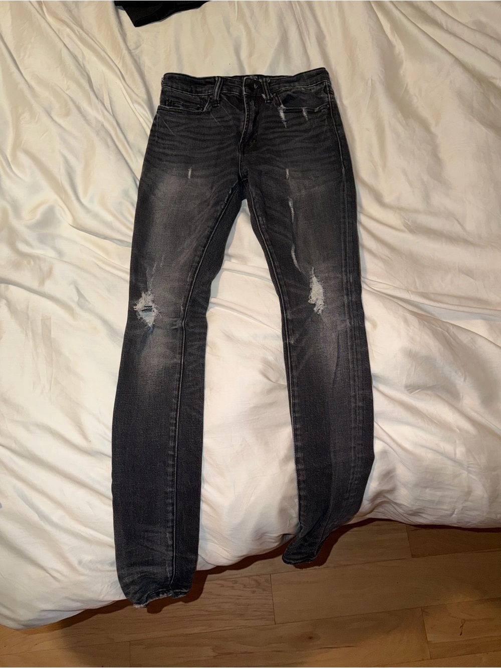 PRPS Distressed Black Skinny Jeans Size 28